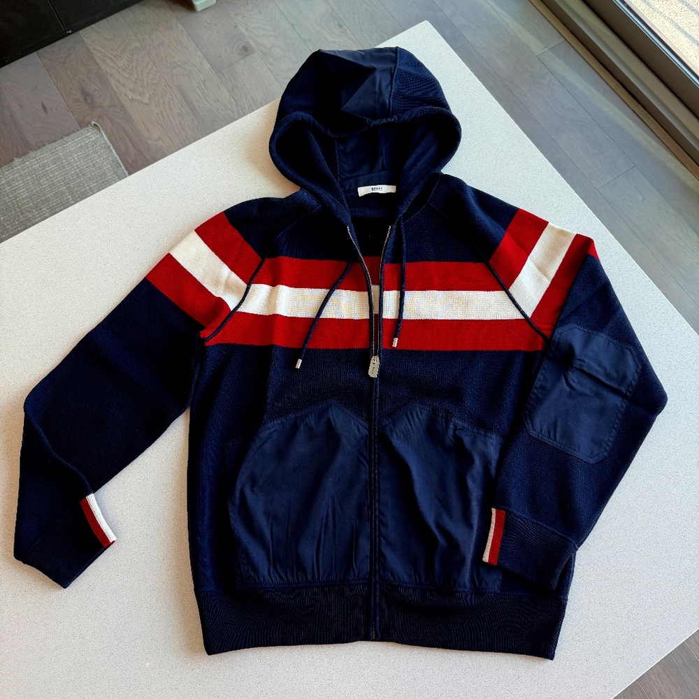 BALLY Switzerland branded hoodie jacket